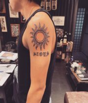 太陽 Sun レタリング lettering
