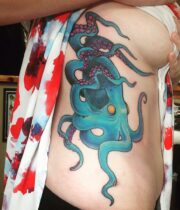 Octopus (cover up tattoo)